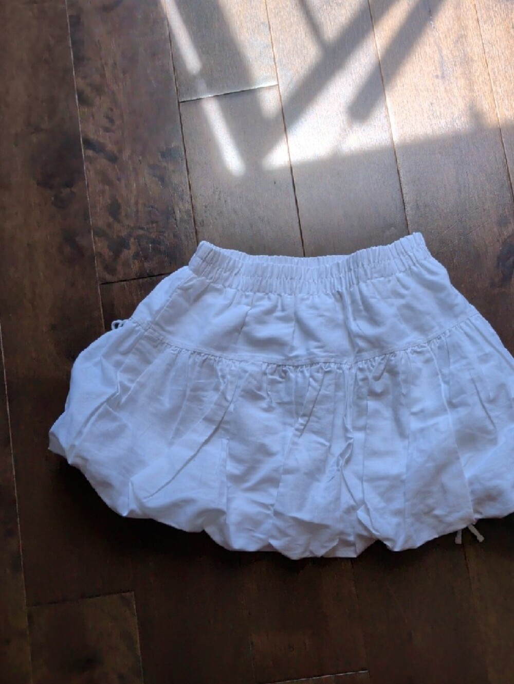 No‎ Boundaries White Tiered Bubble Skirt - Picture 2 of 3